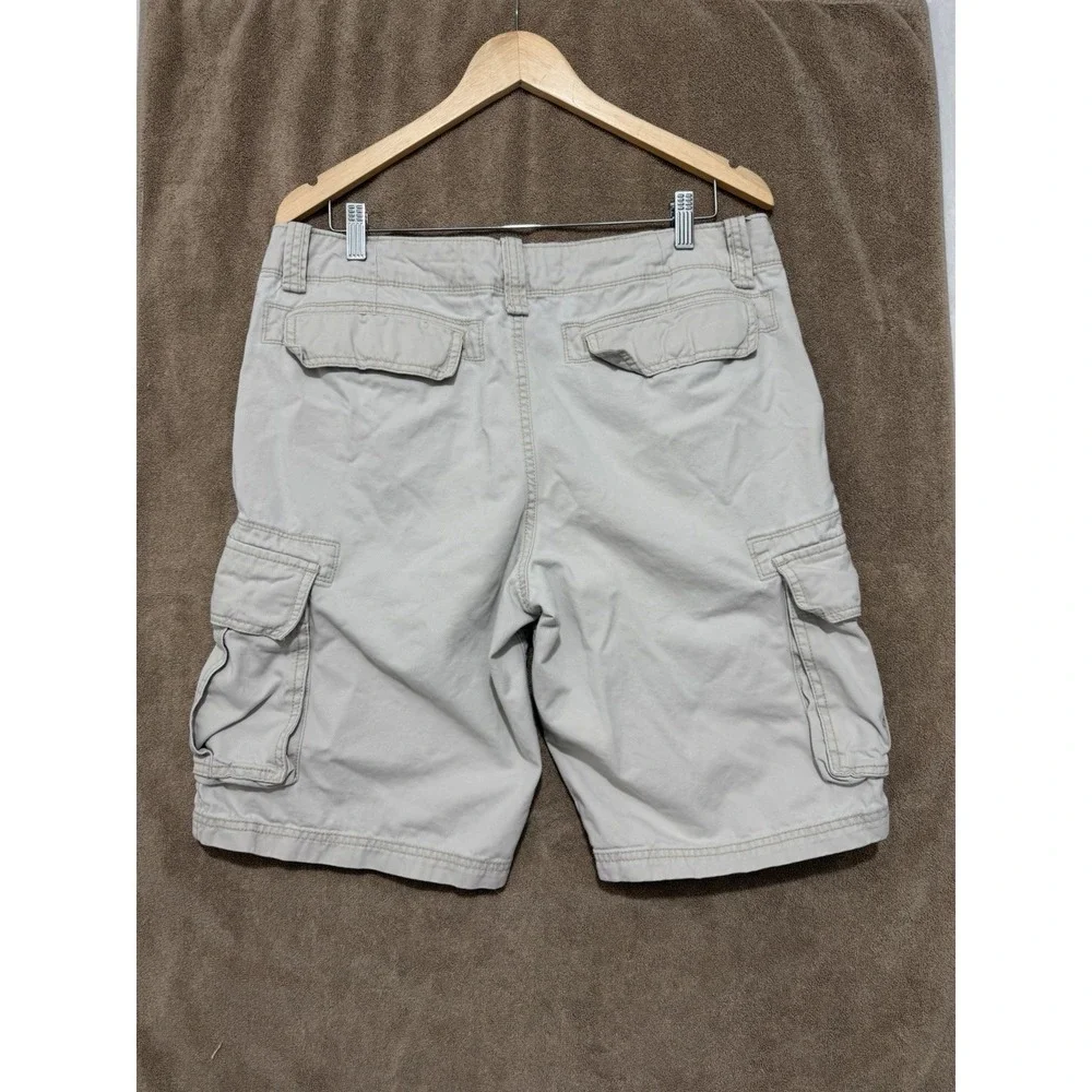 VTG Y2k Cargo Shorts Mens 34 Tan Baggy Grunge Skate Military Utility  Old‎ Nav